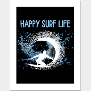 HAPPY SURF LIFE Posters and Art